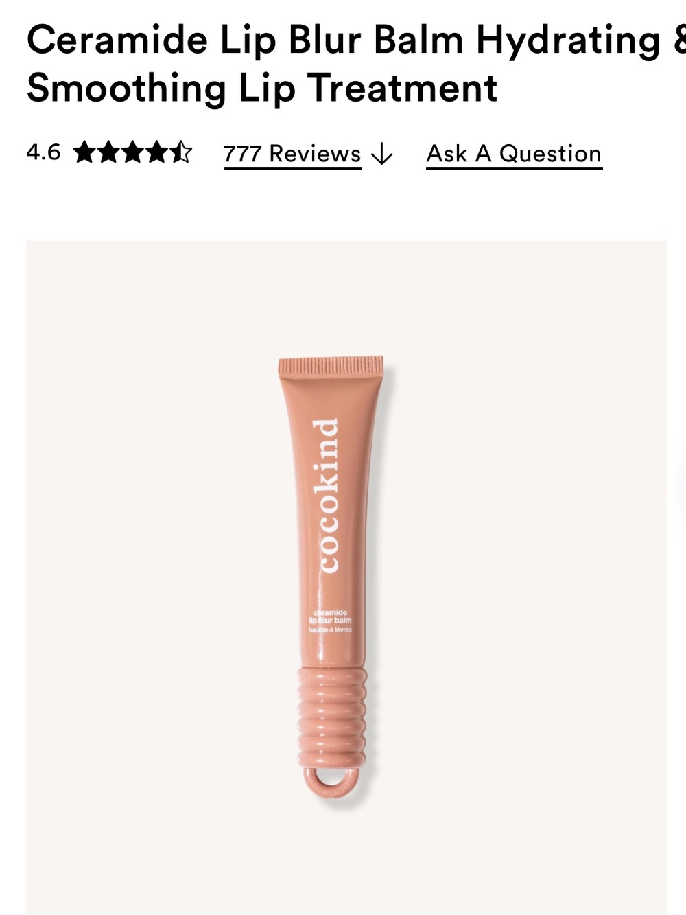 Ceramide Lip Blur Balm - be powerful